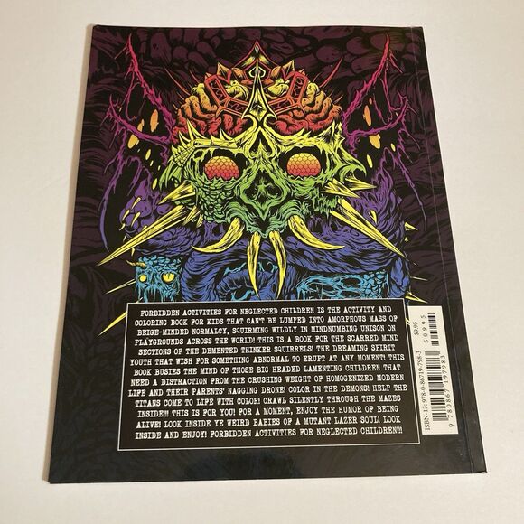 Forbidden Activities for Neglected Children Coloring Book 1st Printed Autograph - Picture 2 of 8